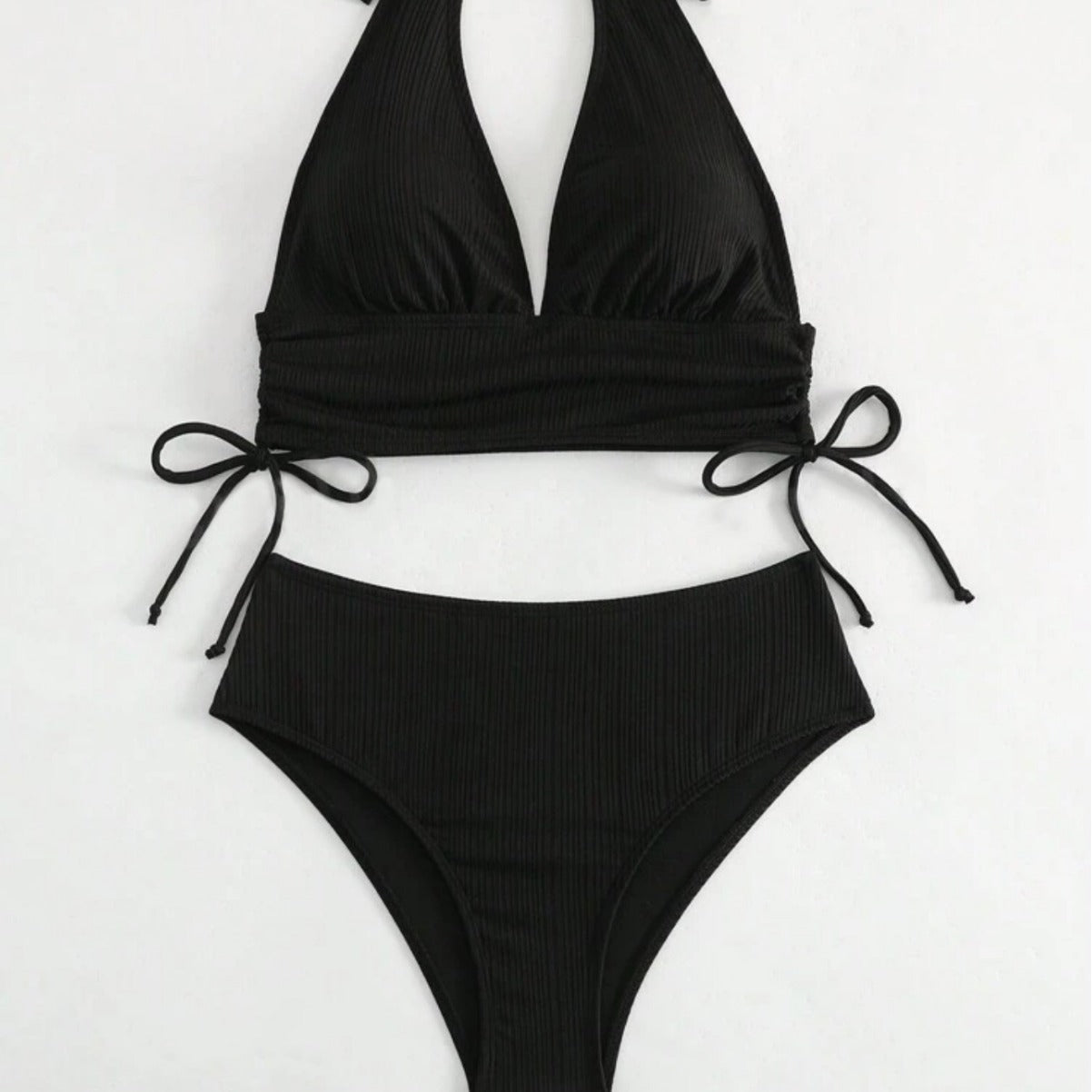 Women's Fashion Statement Lace Up Halter Bikini - Leverage On Heroes Women Store