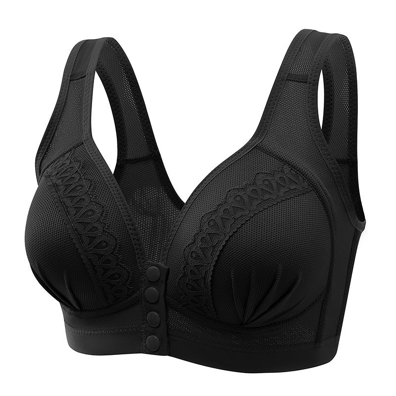 Bras For Women Front Closure Button Bra Wireless Bralette Push Up Brassiere Bra Tube Top Vest Underwear - Leverage On Heroes Women Store