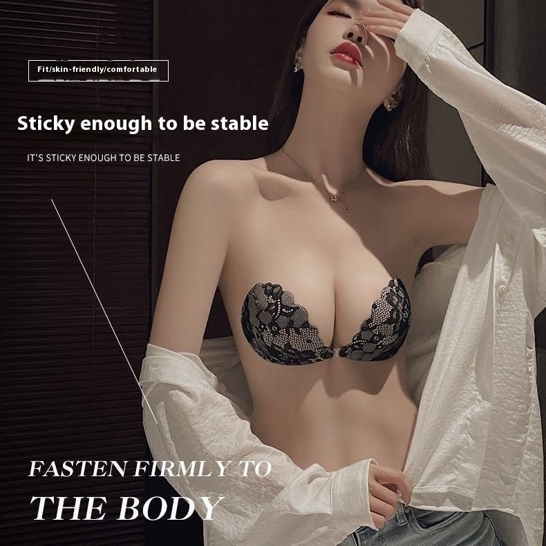 Lace Push Up Breathable Invisible Bra - Leverage On Heroes Women Store