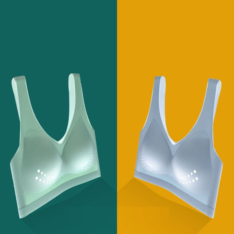 Seamless Plus Size Bra Thin Underwear Women Push Up Bra Big Size Lce Silk Breathable Female Bra - Leverage On Heroes Women Store