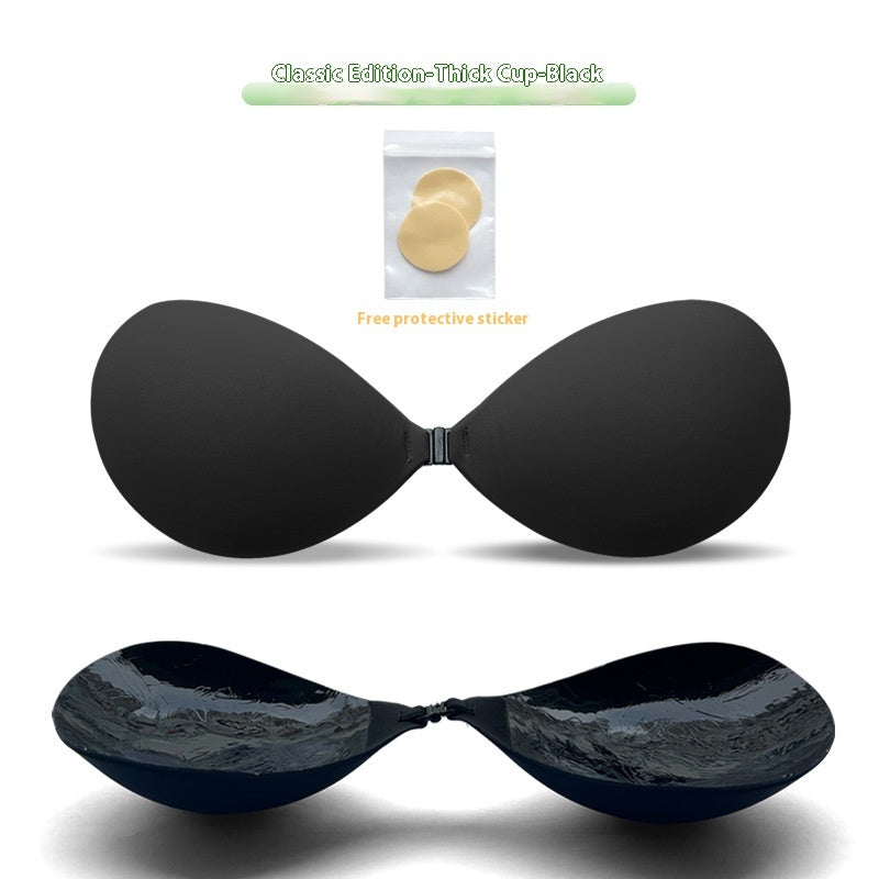 Thickened Seamless Push Up Small Breast Size Exaggerating Bra Silicone Nipple Sticker - Leverage On Heroes Women Store