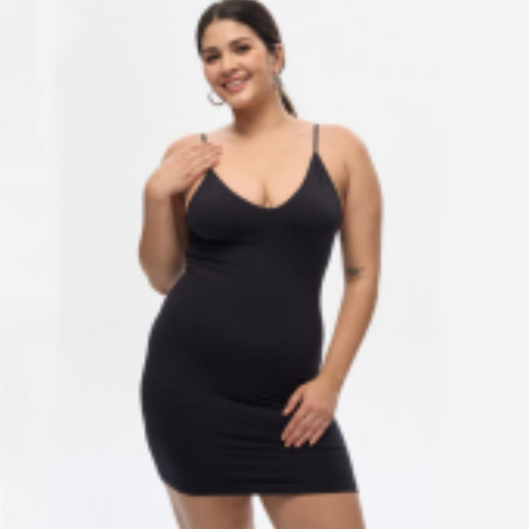Square Neckline Shapewear Short Skirt - Leverage On Heroes Women Store
