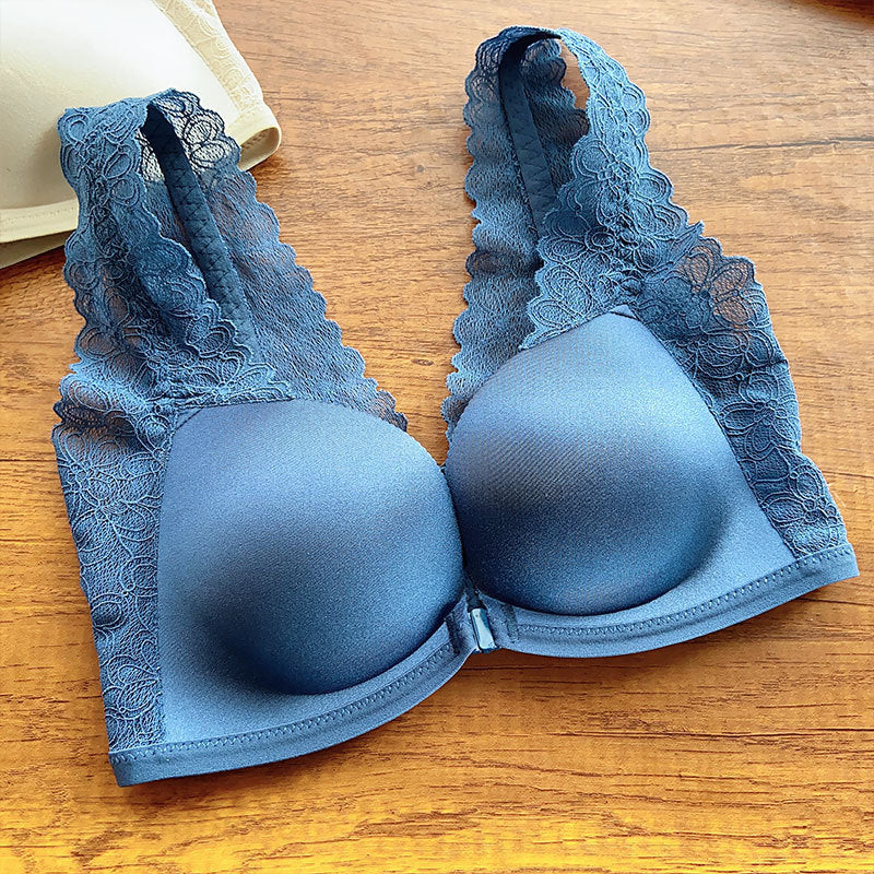 Front Buckle Push Up Breast Holding Seamless Comfort Women's Underwear - Leverage On Heroes Women Store