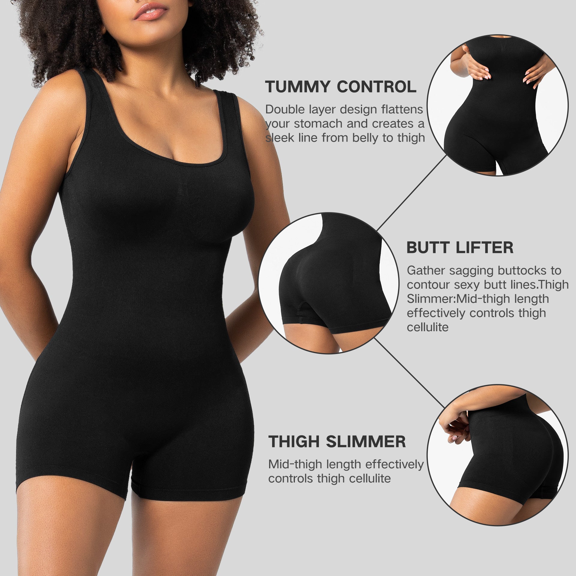 Women's Solid Color Integrated Shapewear - Leverage On Heroes Women Store