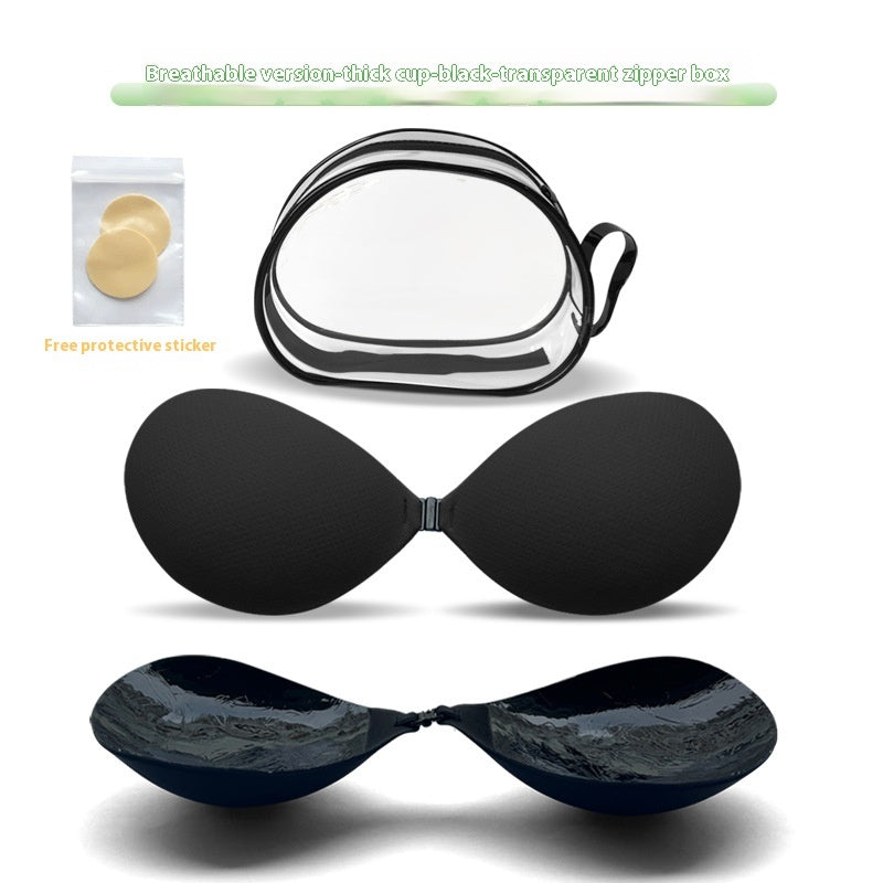 Thickened Seamless Push Up Small Breast Size Exaggerating Bra Silicone Nipple Sticker - Leverage On Heroes Women Store