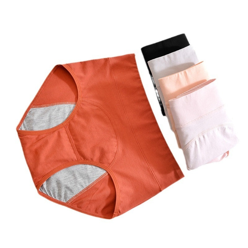 Women's Underwear High Waist Pure Cotton Antibacterial Briefs Lengthened Widened Leak-proof Sanitary Panty - Leverage On Heroes Women Store