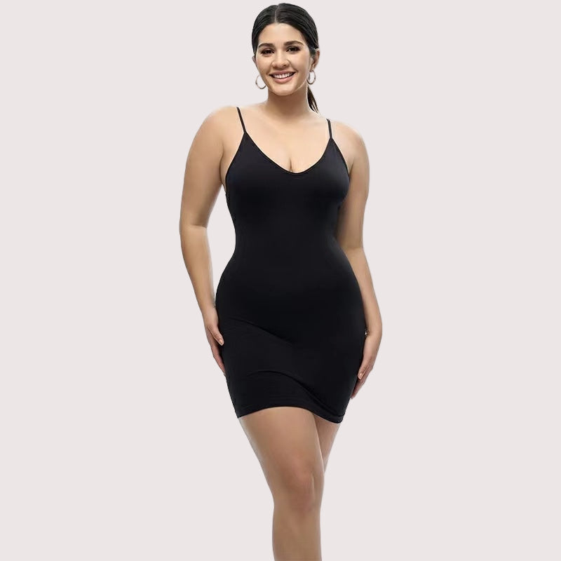 Square Neckline Shapewear Short Skirt - Leverage On Heroes Women Store